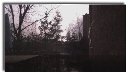 Picture by Lori Corradetti captured on 5th May 2012
My Analysis: Big Cloud to ground lightning in the background, overexposed. In the front secondary discharges from the wall of the house ....